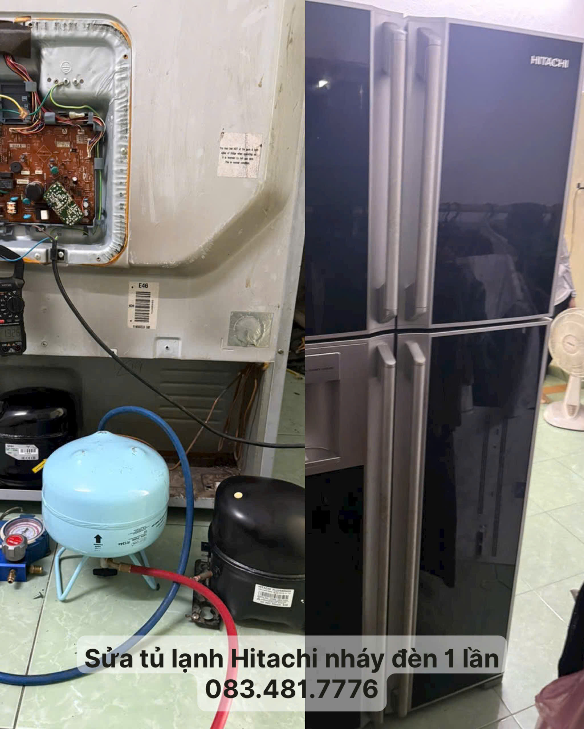 Tủ lạnh Hitachi nháy đèn 1 lần ? Nguyên nhân và cách xử lí tại nhà