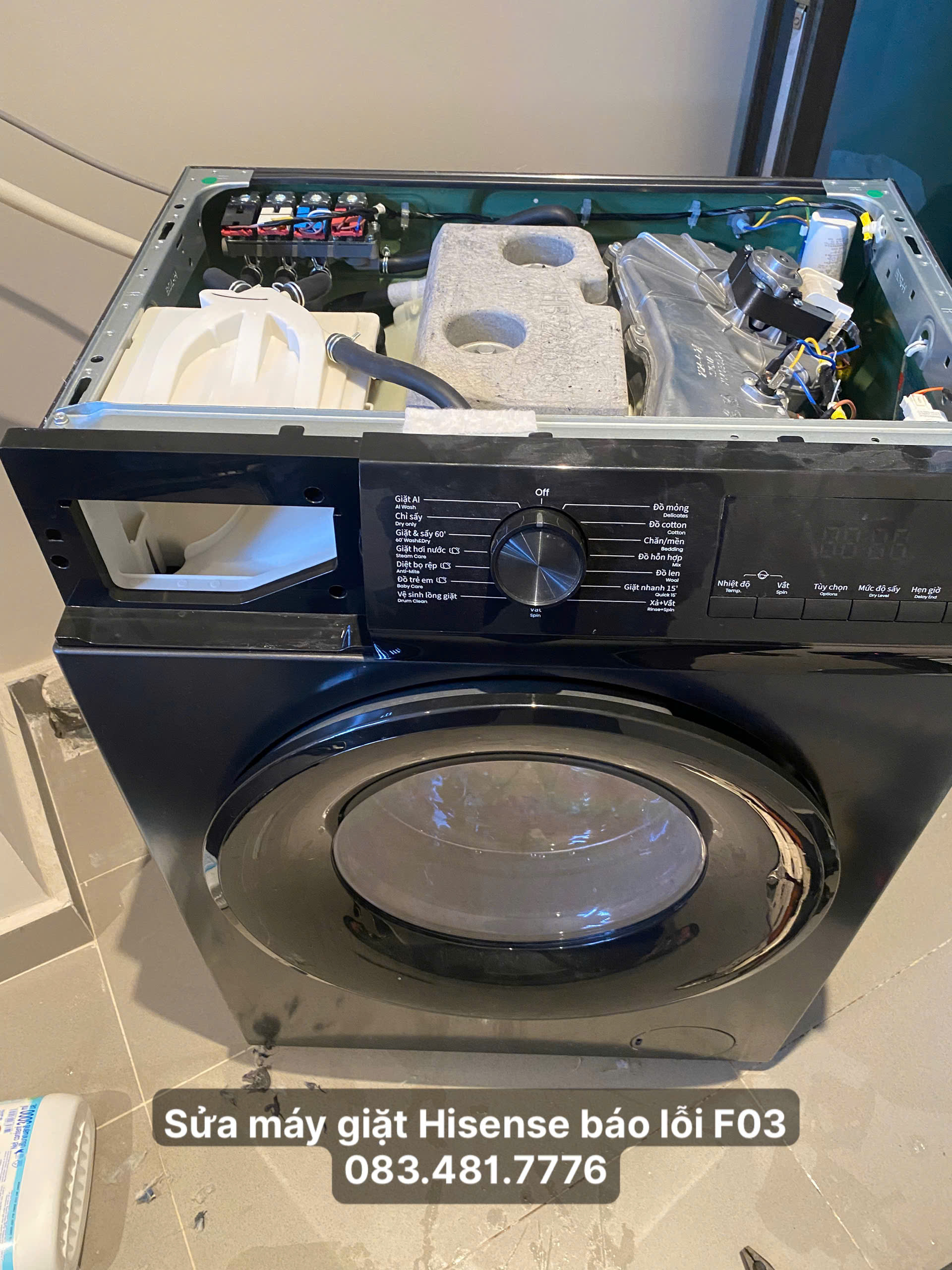Máy Giặt Hisense Báo Lỗi F03 Là Gì? Nguyên Nhân Và Cách Sửa Triệt Để Tại Nhà