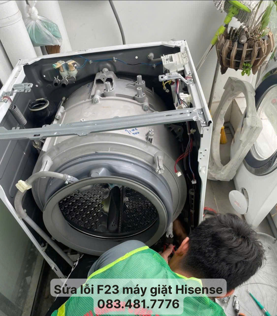 Sửa lỗi F23 máy giặt Hisense