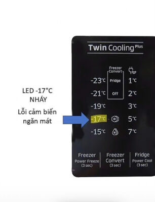 Tủ lạnh Samsung nháy đèn -17 độ ? Nguyên nhân và cách xử lý