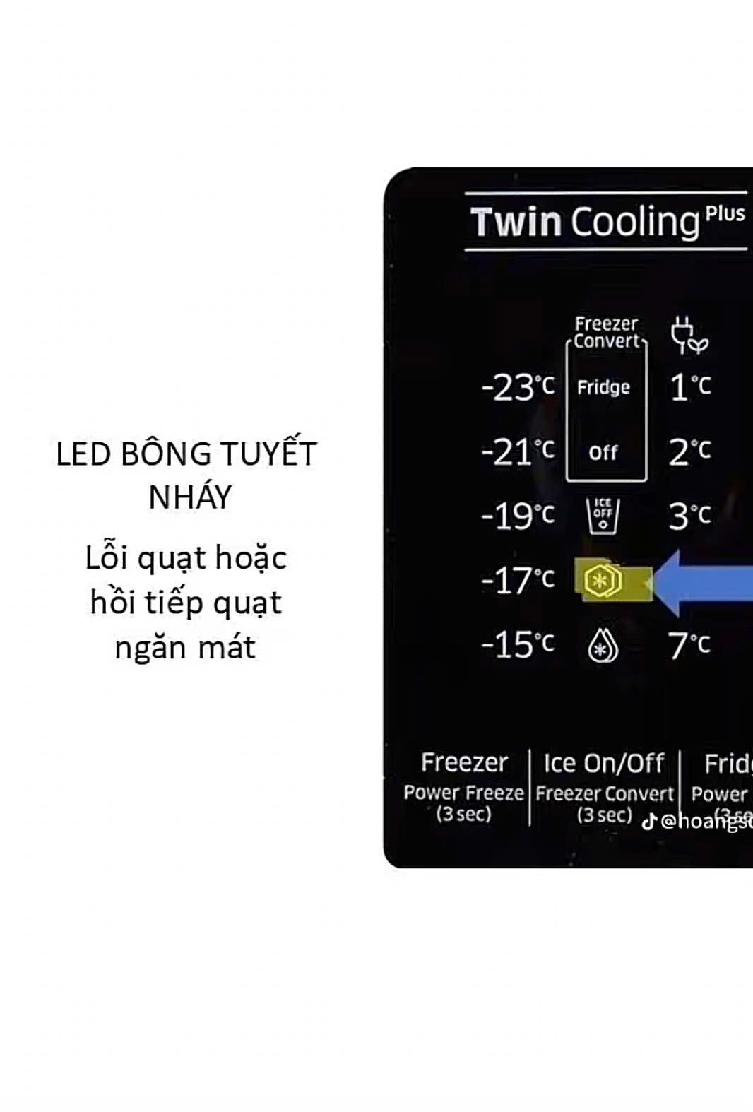 Tủ lạnh Samsung nháy đèn bông tuyết ? Nguyên nhân và cách sửa chữa tại nhà
