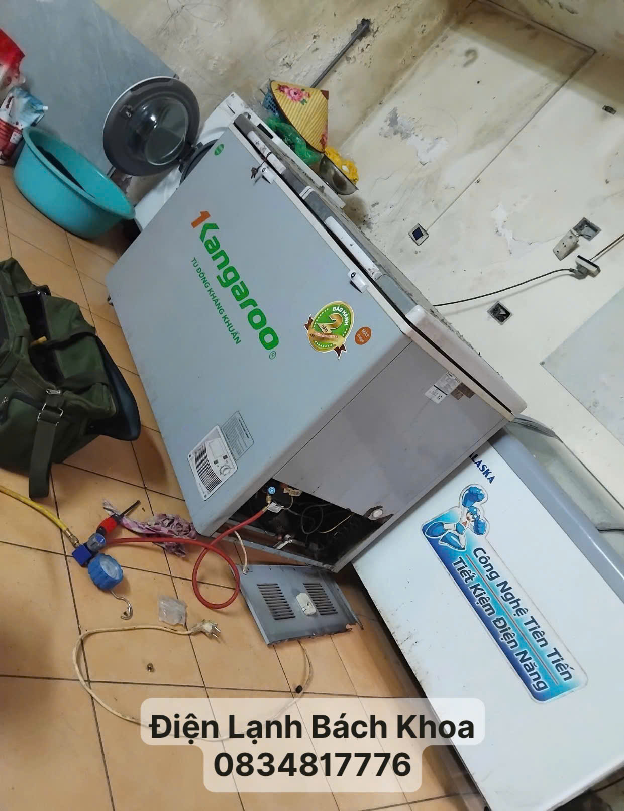 Thợ sửa tủ đông tại nhà Hoàng Mai 
