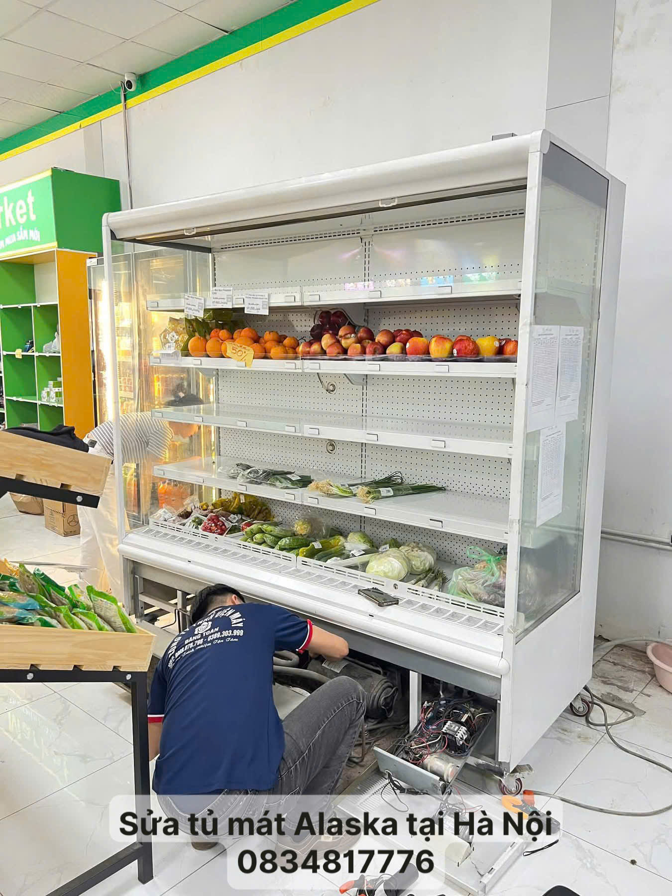 Sửa tủ mát Alaska tại nhà Hà Nội