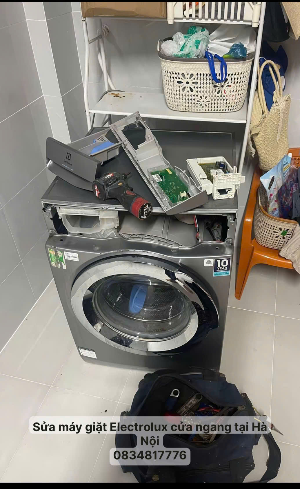 Sửa máy giặt Electrolux tại hà Nội uy tín.