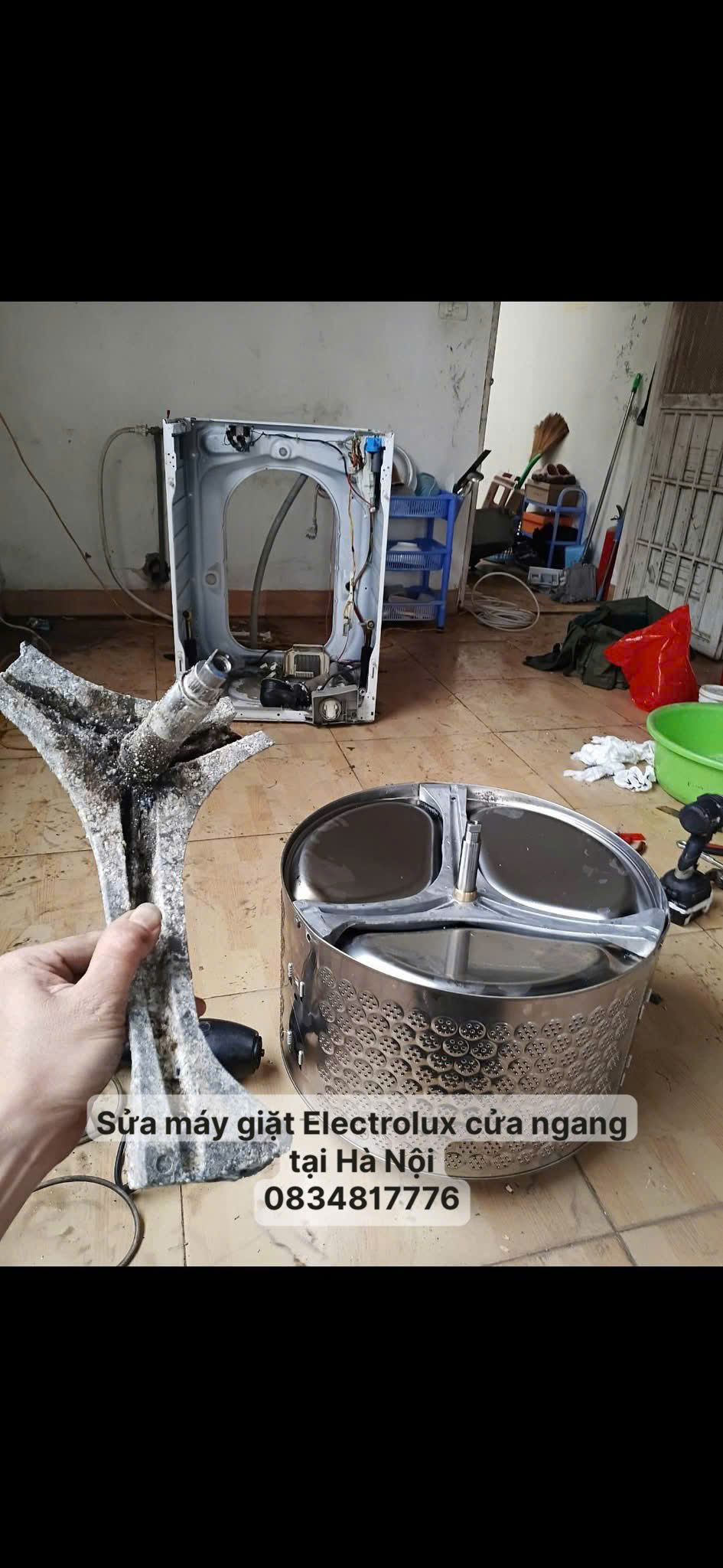 Thợ sửa máy giặt electrolux của ngang tại Hà Nội giá rẻ.