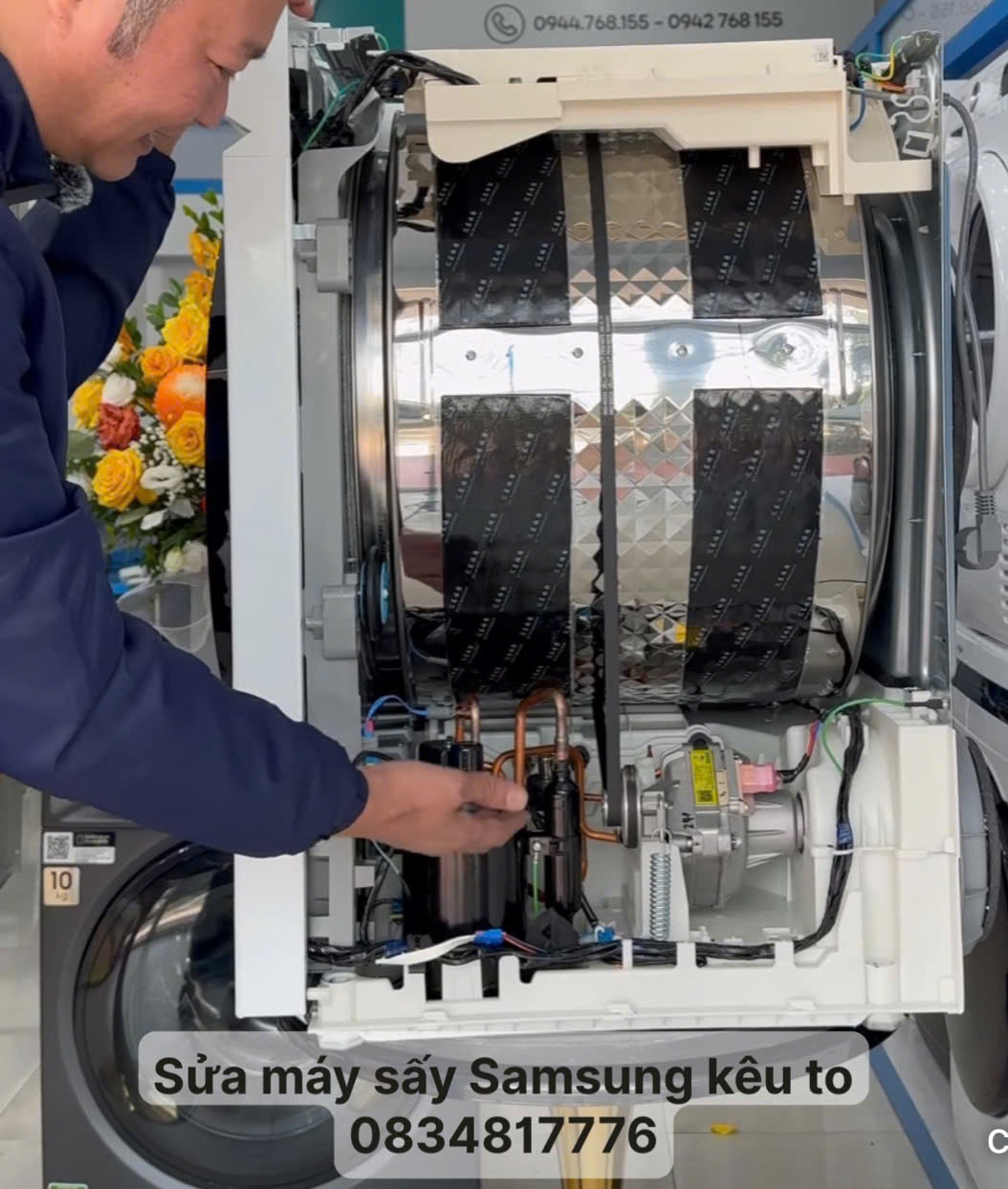 Máy sấy Samsung kêu to? Nguyên nhân và cách sửa tại nhà 1 Máy sấy Samsung kêu to