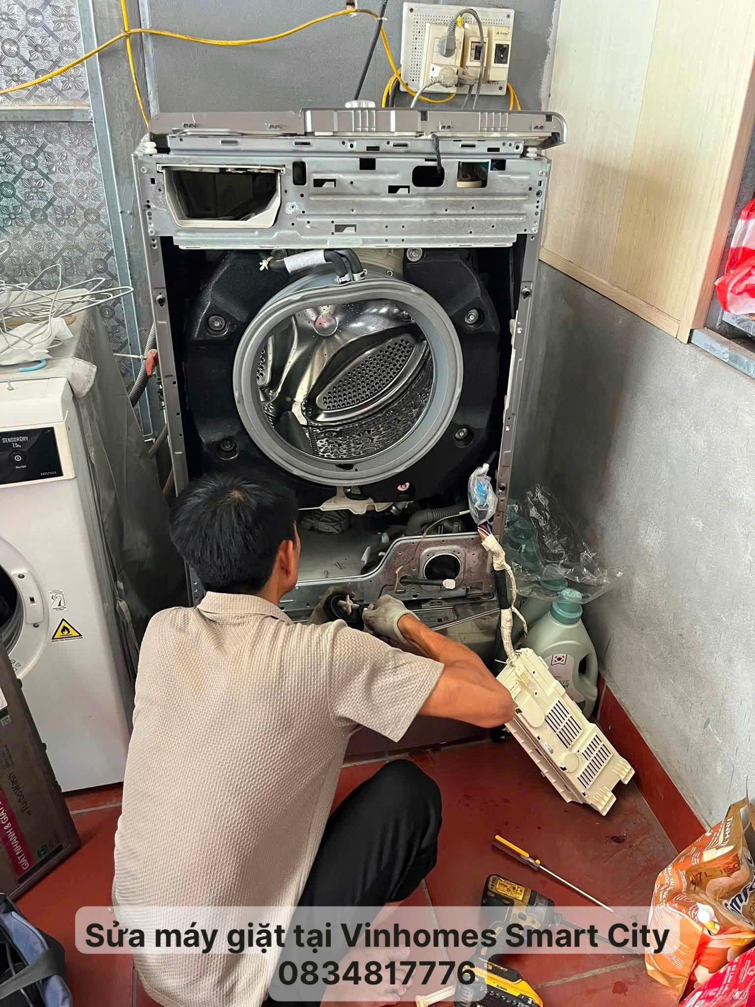 Sửa máy giặt tại nhà Vinhomes Smart City