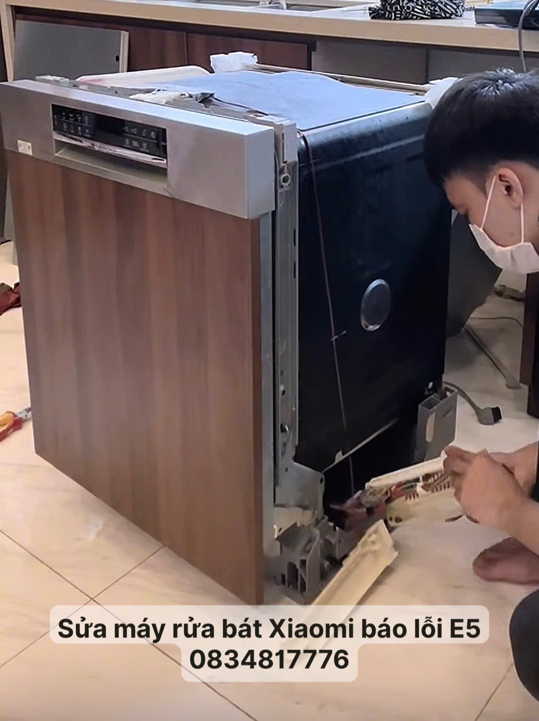 Sửa máy rửa bát Xiaomi báo lỗi E5 tại Hà Nội