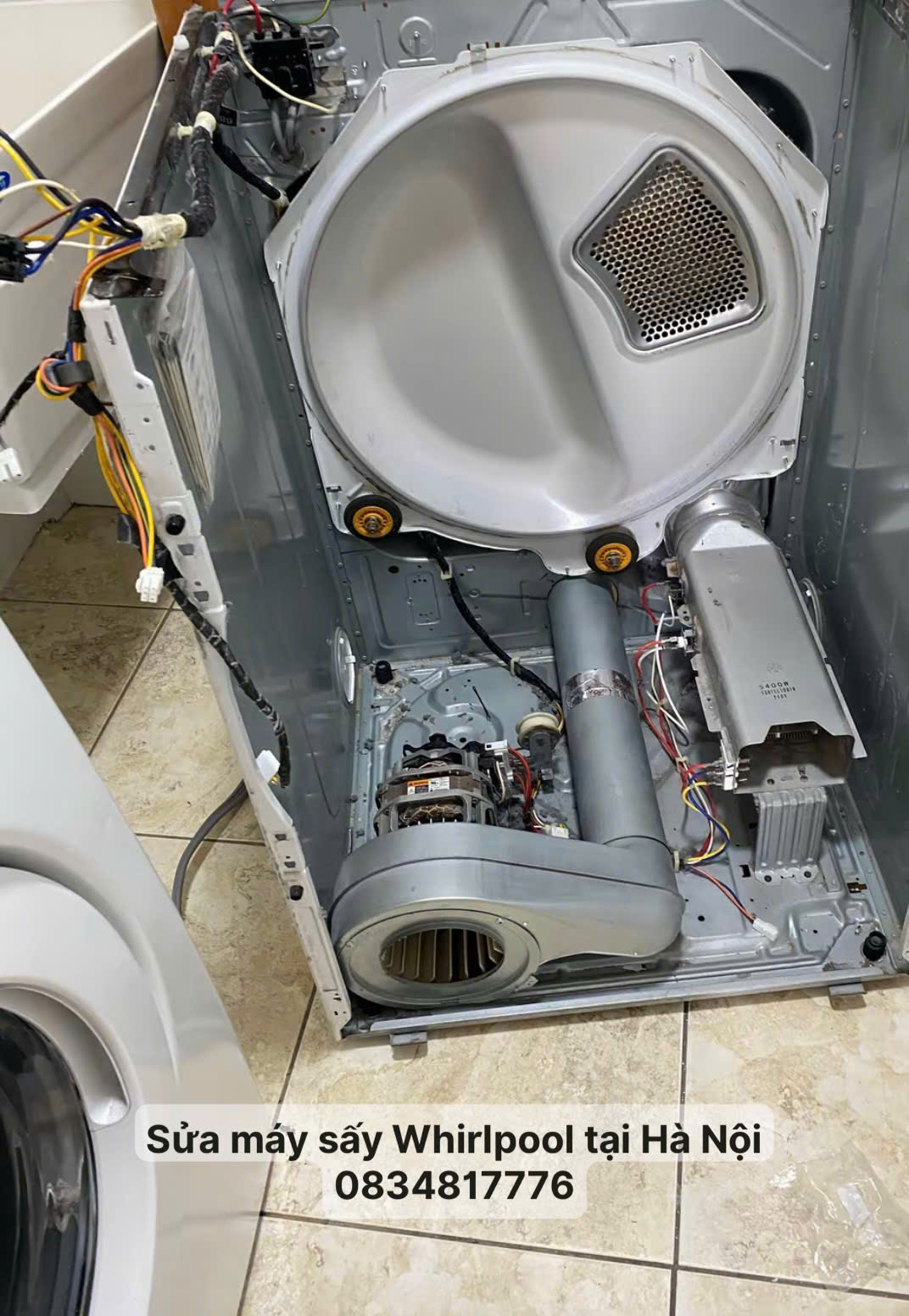 Sửa máy sấy Whirlpool tại nhà Hà Nội