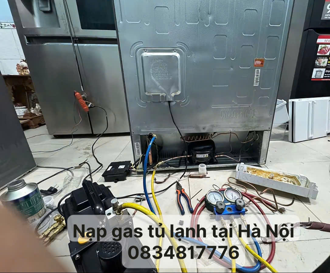 Nạp gas tủ lạnh tại Hà Nội uy tín, thợ giỏi đến 30 phút 3 Thợ nạp gas tủ lạnh tại Hà Nội