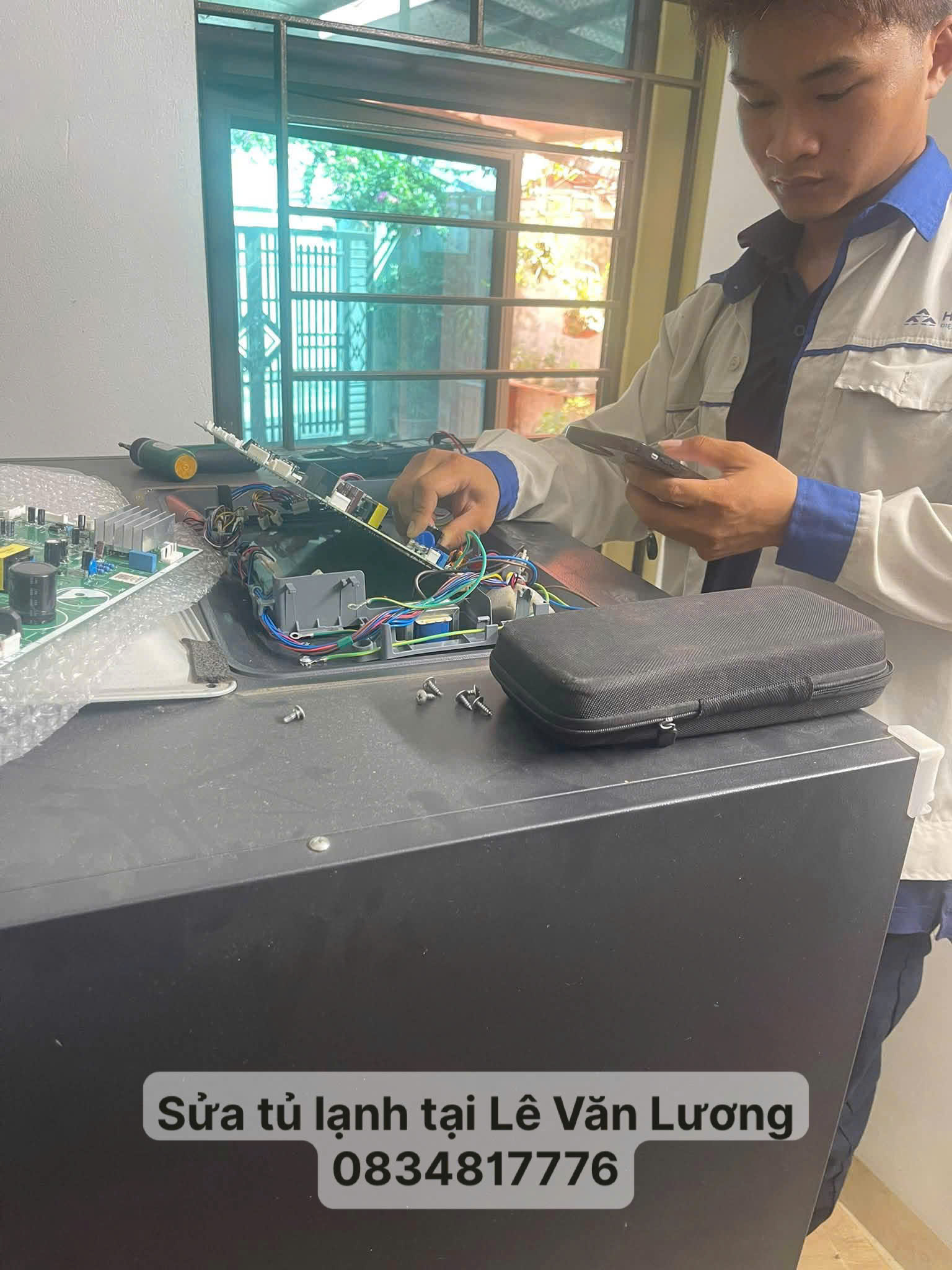 Sửa tủ lạnh tại nhà Lê Văn Lương