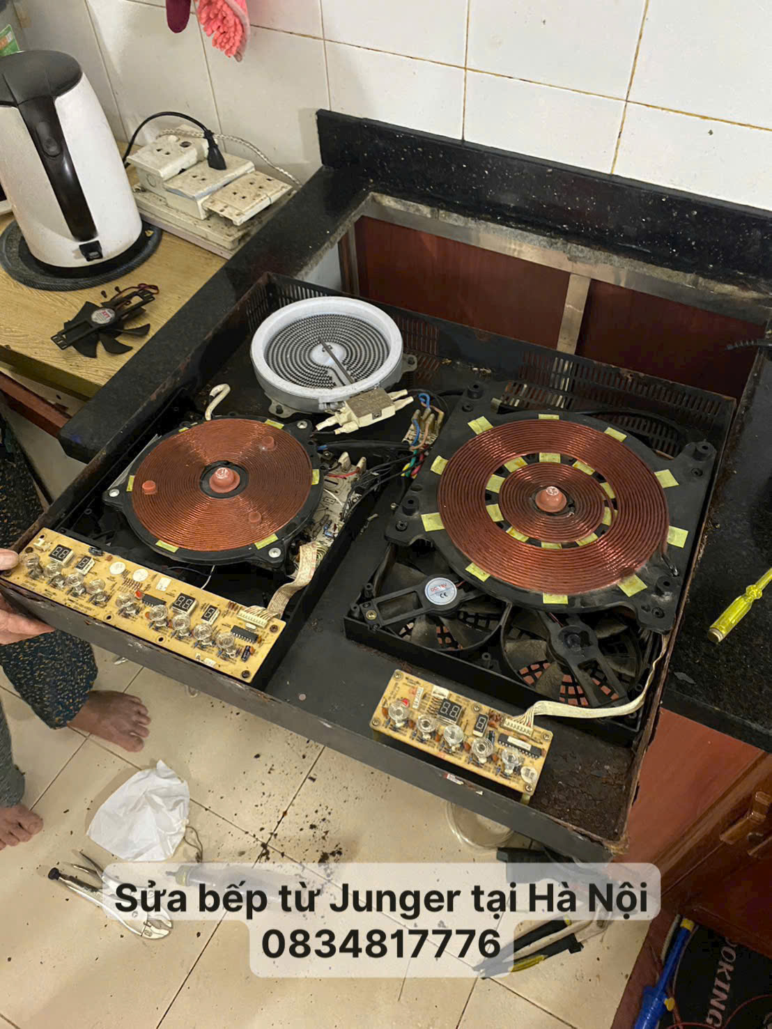 Sửa bếp từ Junger tại nhà Hà Nội